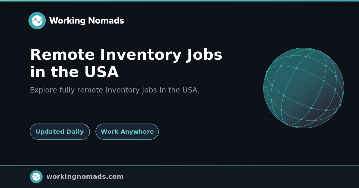 Remote Inventory Jobs in the USA | Working Nomads