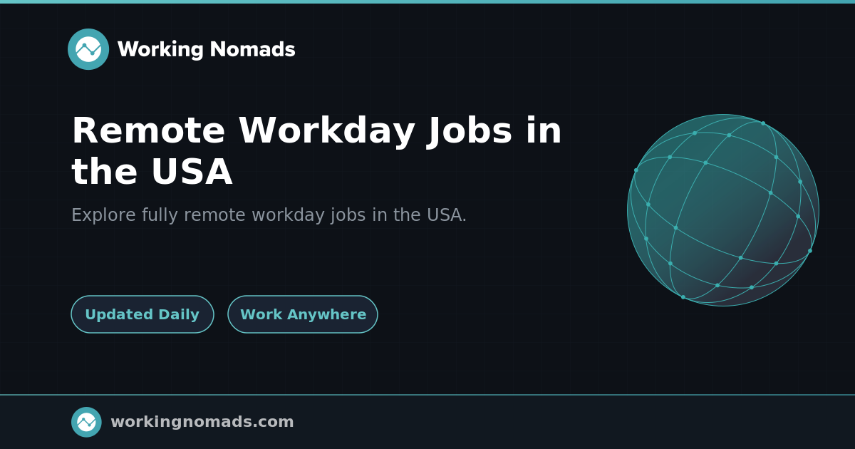 Remote Workday Jobs in the USA | Working Nomads